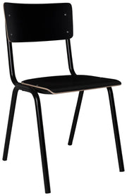 Stuhl Stapelstuhl BACK TO SCHOOL Black von ZUIVER