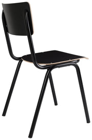 Stuhl Stapelstuhl BACK TO SCHOOL Black von ZUIVER