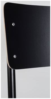 Stuhl Stapelstuhl BACK TO SCHOOL Black von ZUIVER