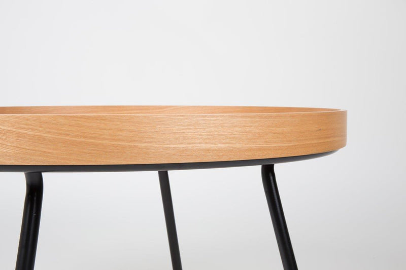 Beistelltisch Oak Tray XL aus furnierter Eiche von Zuiver Details 2