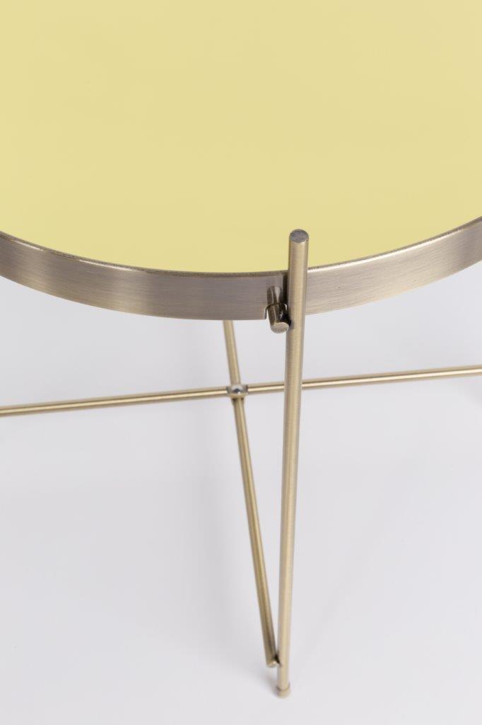 Beistelltisch Cupid rund in gold von Zuiver Details