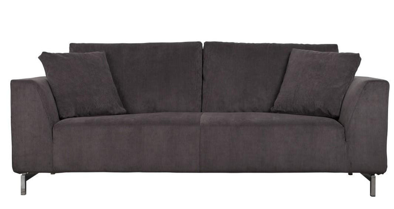 Sofa 3-sitzer DRAGON RIB in grau von Zuiver