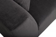 Sofa 3-sitzer DRAGON RIB in grau von Zuiver