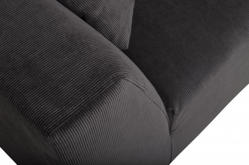 Sofa 3-sitzer DRAGON RIB in grau von Zuiver