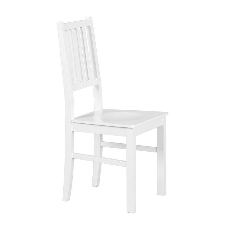 2er Set Stuhl WESTERLAND 7.1 Buche Massivholz weiß lackiert