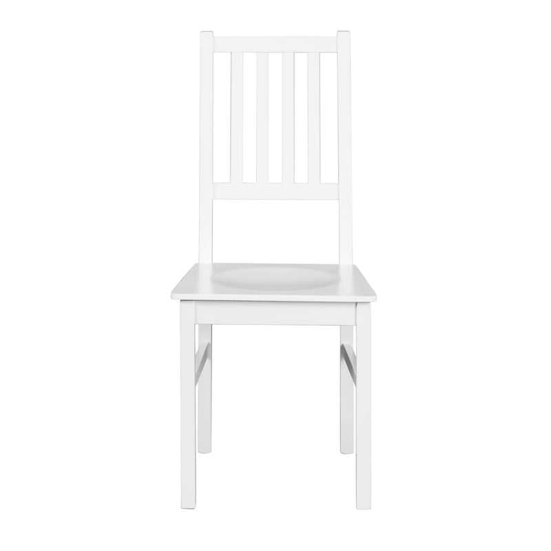 2er Set Stuhl WESTERLAND 7.1 Buche Massivholz weiß lackiert