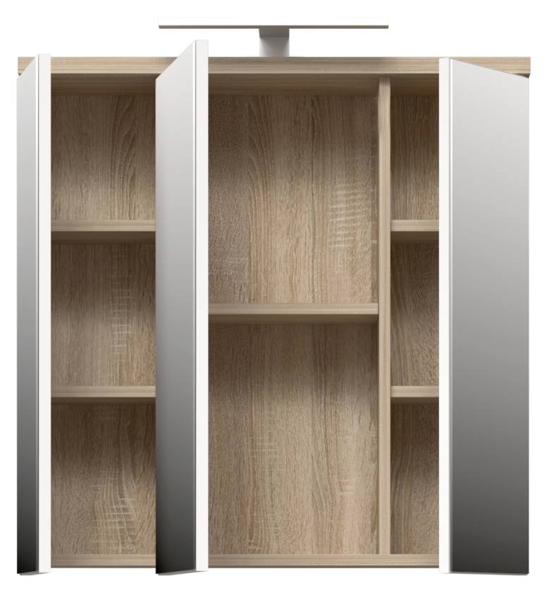 Badezimmer Komplett-Set VERIS 1 5-tlg. Badmöbel Front weiß Hochglanz
