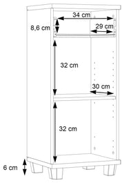 Badezimmer Komplett-Set VERIS 1 5-tlg. Badmöbel Front weiß Hochglanz
