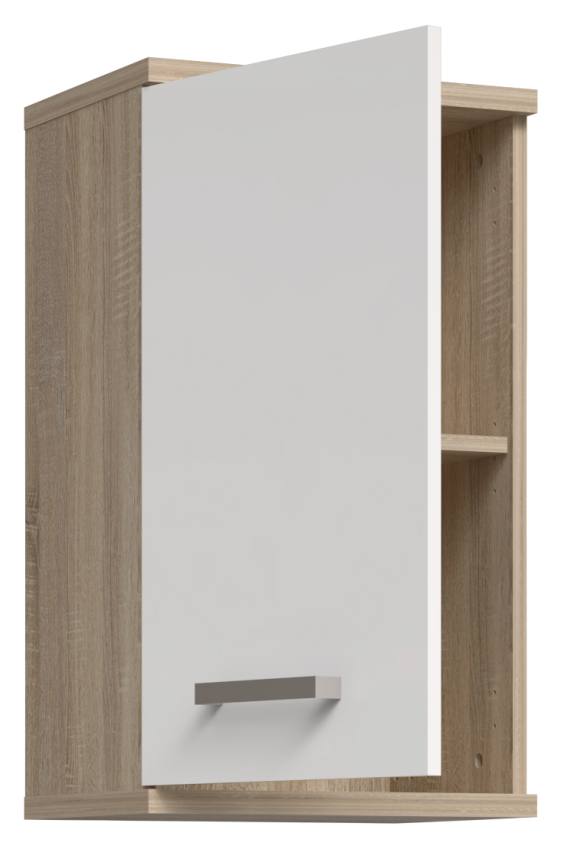 Badezimmer Komplett-Set VERIS 1 5-tlg. Badmöbel Front weiß Hochglanz