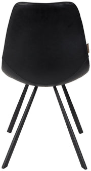 Esszimmerstuhl FRANKY Kunstleder Vintage schwarz von DutchBone