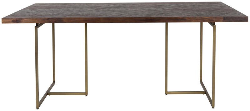 Esstisch CLASS mit Fischgrät Platte 180 x 90 cm von DutchBone