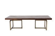 Couchtisch CLASS mit Fischgrät Platte 120 x 60 cm von Dutch Bone