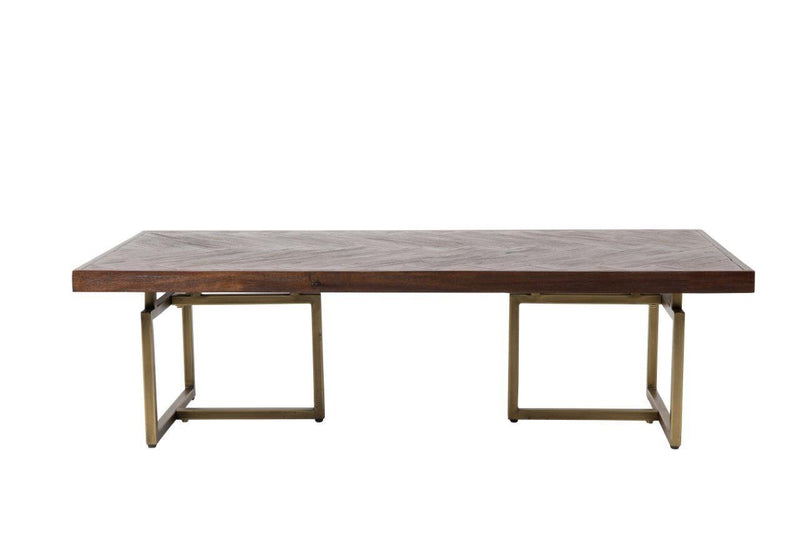 Couchtisch CLASS mit Fischgrät Platte 120 x 60 cm von Dutch Bone