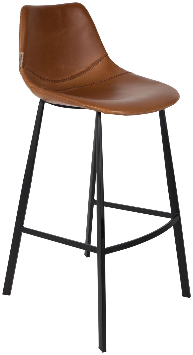 Barhocker FRANKY Kunstleder Vintage braun von DutchBone
