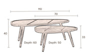 Beistelltisch Couchtisch Set  SHAM von DutchBone