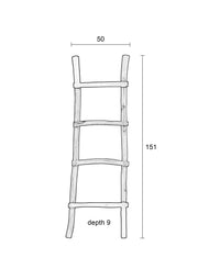 Multitalent Ladder Rack HARRY Leiter aus Teak