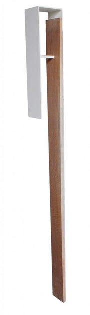Design Garderobe Wandgarderobe FRESH 3 Eiche und weißer Stahl von Spinder