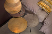Beistelltisch ALIM 3er-Set Messing Eisen Kupfer Antik von DutchBone