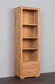 Regal Basel 193 cm 2 Schubläden - Wildeiche massiv geölt/gewachst