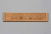 Wandgarderobe Hakenleiste Basel - Wildeiche Massivholz geölt/gewachst