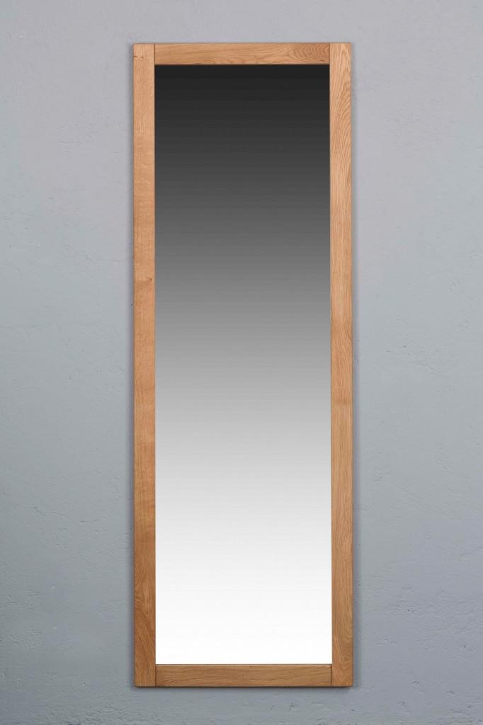 Spiegel 61 x 180 cm Basel - Wildeiche Massivholz geölt/gewachst