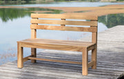 Teak Gartenbank | 3-Sitzer 150 cm | Stabilität trifft auf edles Design