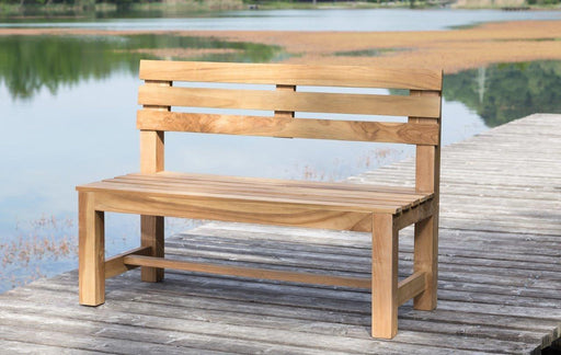 Teak Gartenbank | 3-Sitzer 150 cm | Stabilität trifft auf edles Design