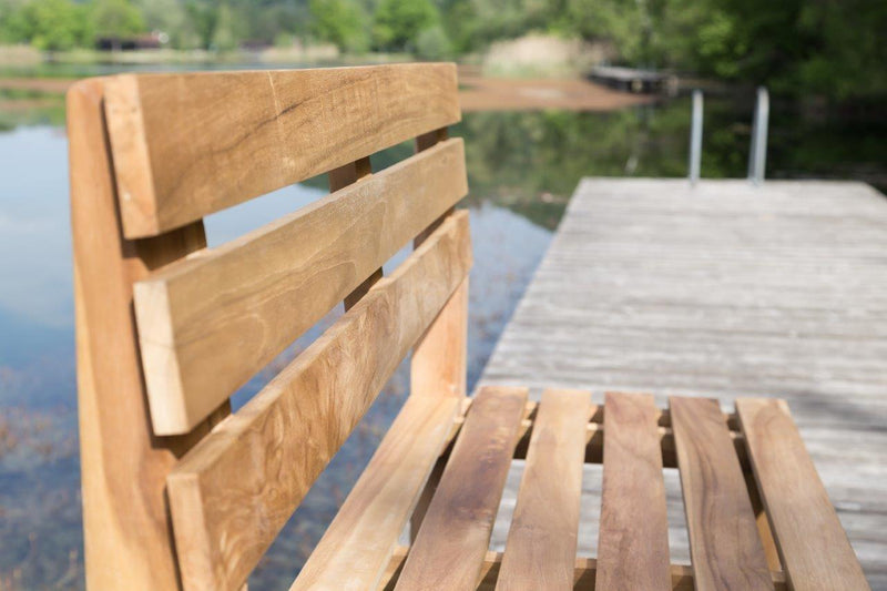 Teak Gartenbank | 3-Sitzer 150 cm | Stabilität trifft auf edles Design