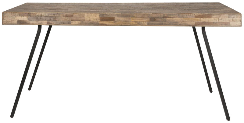 Design Esstisch SURI 160 x 78 cm Platte recycled Teak