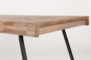 Design Esstisch SURI 160 x 78 cm Platte recycled Teak