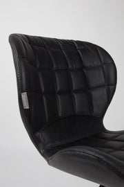 Zuiver Esszimmerstuhl OMG LL Schwarz Detail Bezug