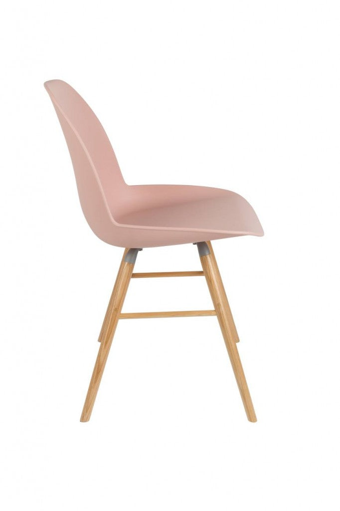 Esszimmerstuhl ALBERT KUIP in Rosa - Designerstuhl von ZUIVER