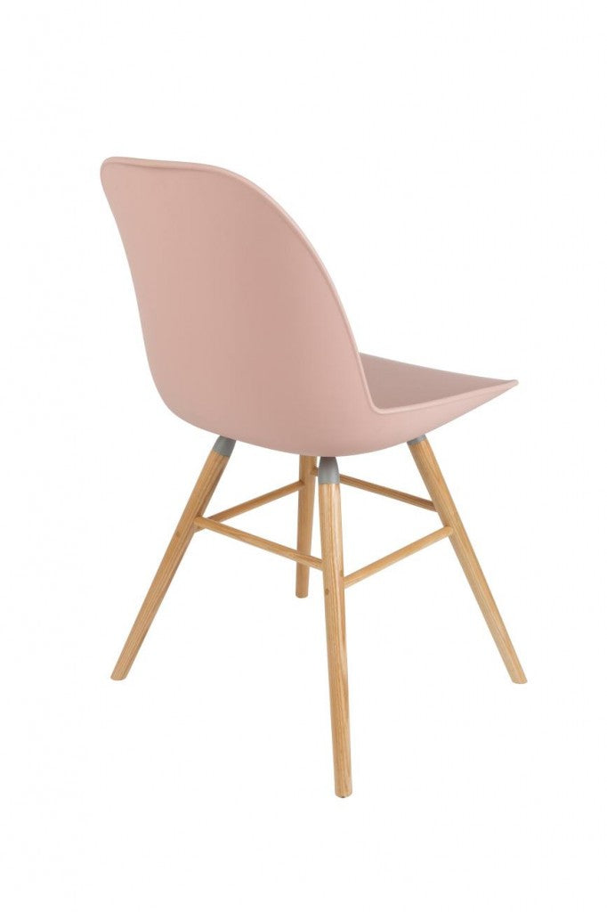 Esszimmerstuhl ALBERT KUIP in Rosa - Designerstuhl von ZUIVER
