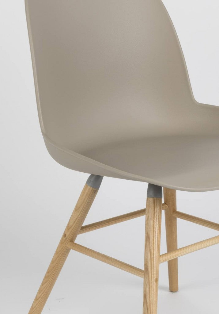 Esszimmerstuhl ALBERT KUIP in Taupe - Designerstuhl von ZUIVER