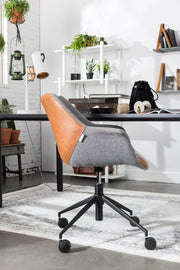 DOULTON OFFICE Vintage BROWN Bürostuhl von ZUIVER