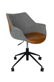 DOULTON OFFICE Vintage BROWN Bürostuhl von ZUIVER