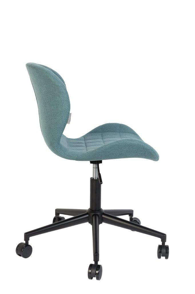 ZUIVER Bürostuhl OMG OFFICE Stoff Blau