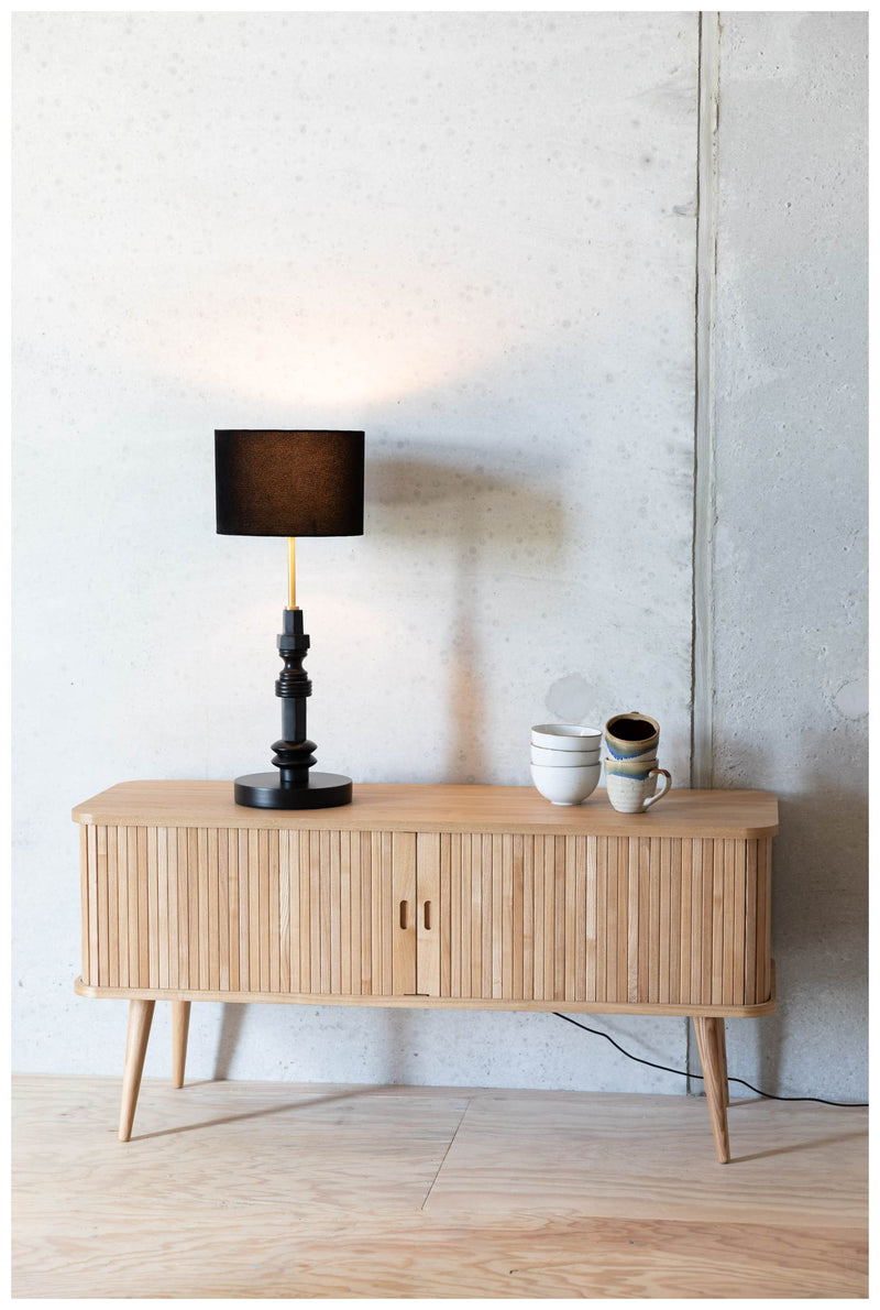 Sideboard BARBIER von ZUIVER mit Rollo Schiebetüren