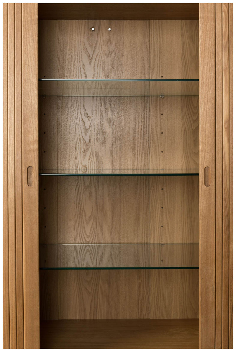 Schrank Kommode BARBIER von ZUIVER mit Rollo Schiebetüren