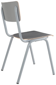 Stuhl Stapelstuhl BACK TO SCHOOL Grau von ZUIVER