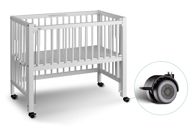 Anstellbett Beistellbett SOPHIE von tiSsi® Stubenbett Buche weiß