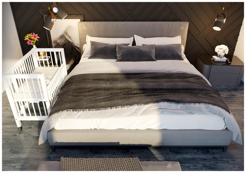Anstellbett Beistellbett SOPHIE von tiSsi® Stubenbett Buche weiß