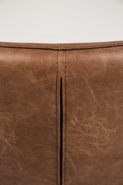 Retro Sessel BON Kunstleder Vintage Braun