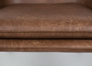 Retro Sessel BON Kunstleder Vintage Braun