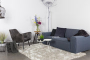 Retro Sessel BON Kunstleder Vintage Dunkelgrau