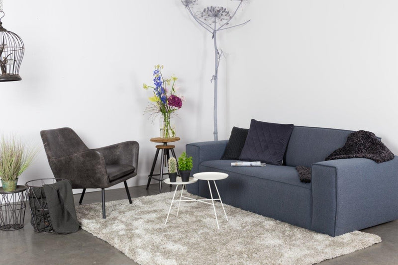 Retro Sessel BON Kunstleder Vintage Dunkelgrau