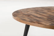 Runder Esstisch MO 110 cm - recycled Teak für ein gemütliches Ambiente