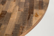 Runder Esstisch MO 110 cm - recycled Teak für ein gemütliches Ambiente