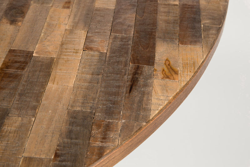 Runder Esstisch MO 110 cm - recycled Teak für ein gemütliches Ambiente