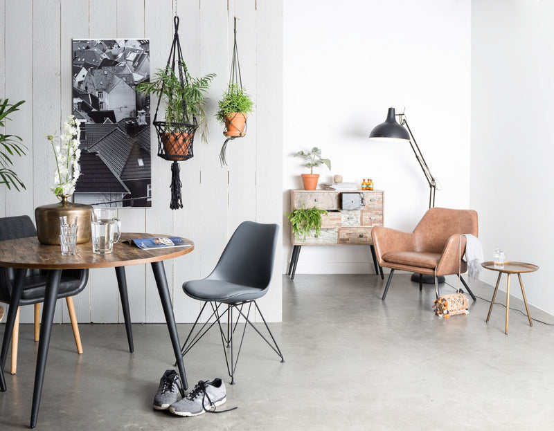 Runder Esstisch MO 110 cm - recycled Teak für ein gemütliches Ambiente